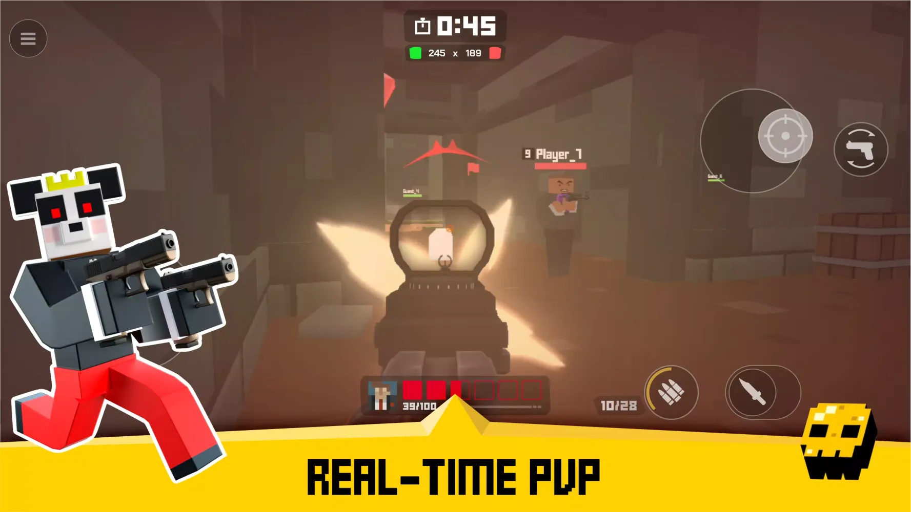 Tangkapan layar Krunker FRVR