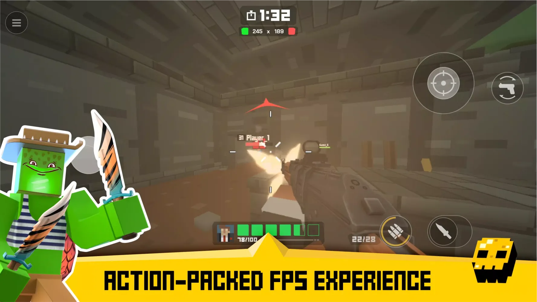 Tangkapan layar Krunker FRVR