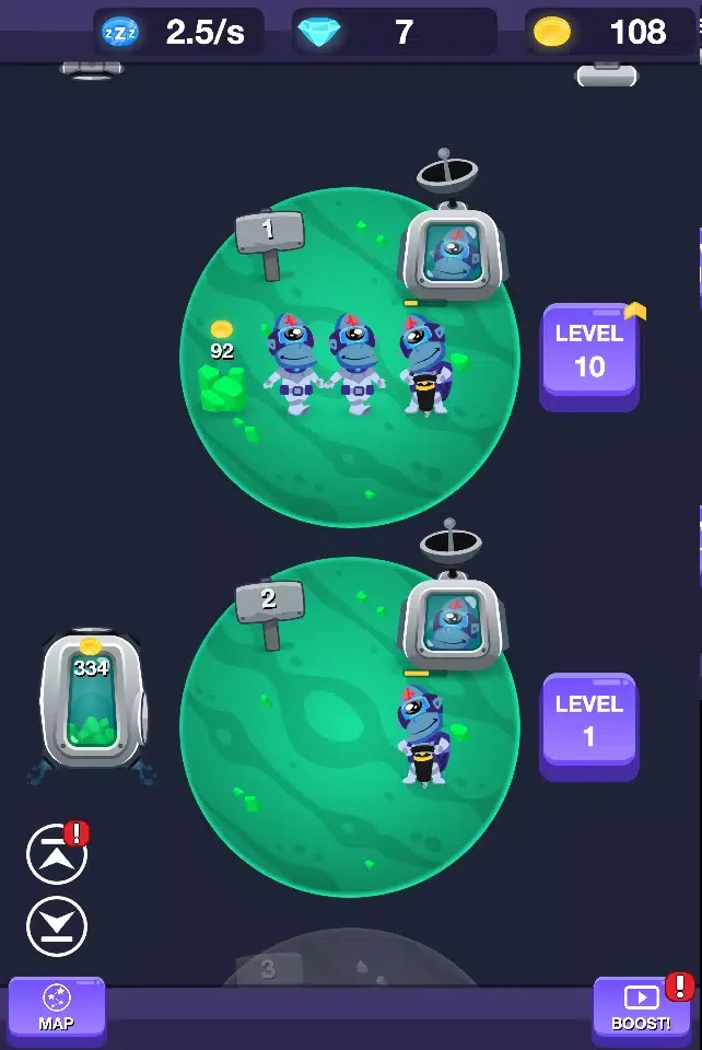 Planet Miner FRVR Screenshots