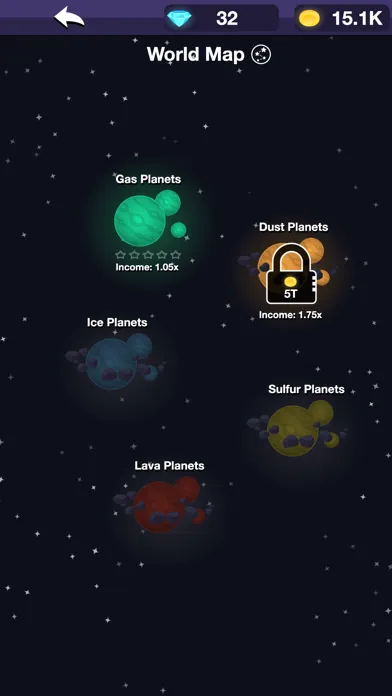 Planet Miner FRVR应用截图