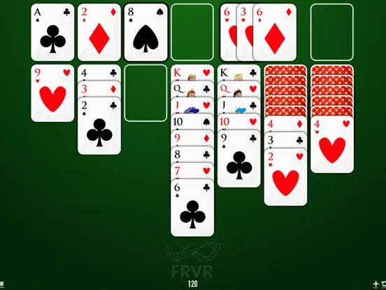 Tangkapan layar Solitaire FRVR iPad 