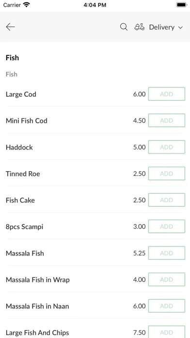 Captures d'écran de Frydays Fish&Chips.