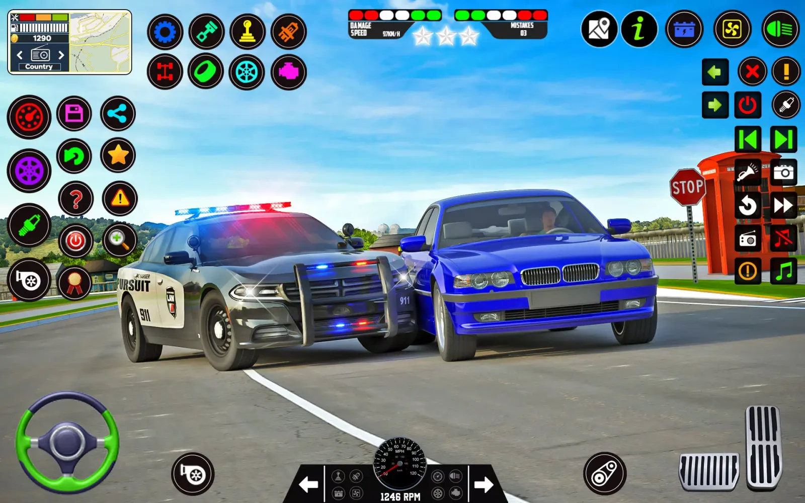 Cop Car Chase Game Offline Screenshots