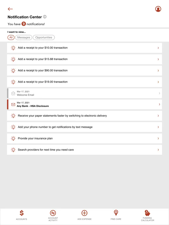Screenshot di FSA TPA Benefits iPad 