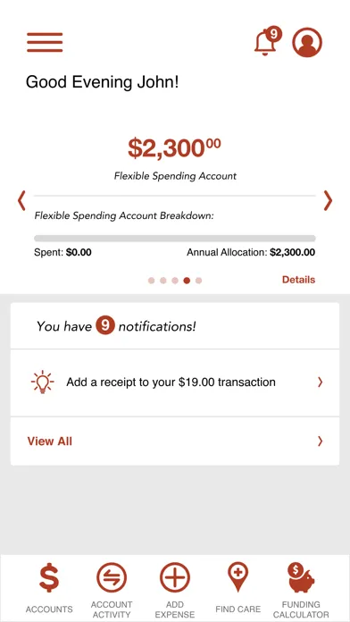 Screenshot di FSA TPA Benefits