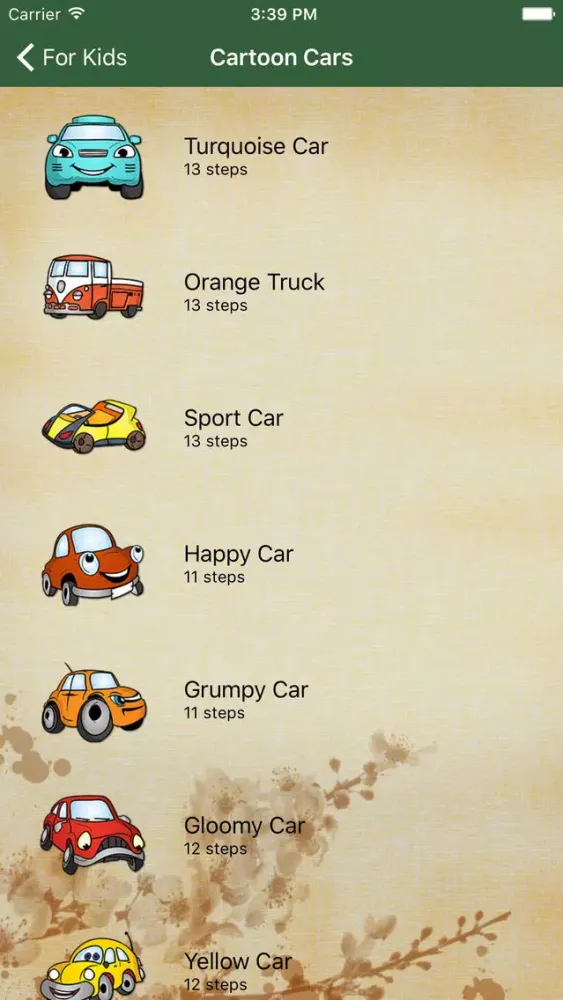 Ảnh chụp màn hình của Artist Green - How to draw Cartoon Cars