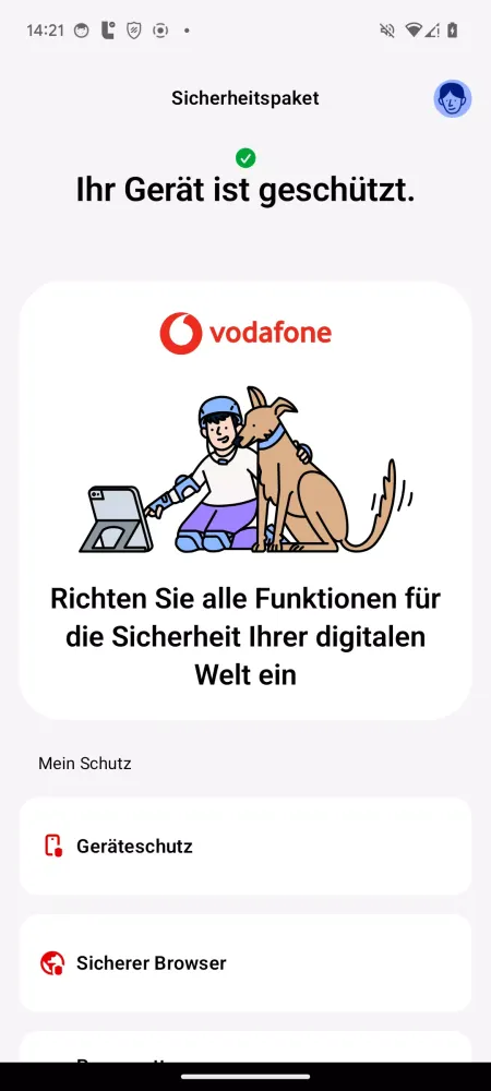 Vodafone Sicherheitspaket স্ক্রিনশট