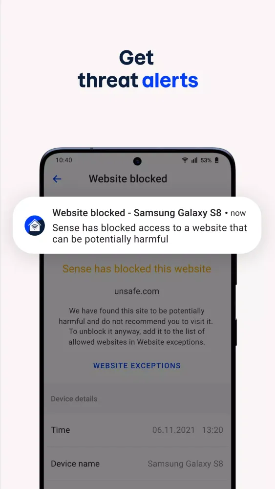 Ảnh chụp màn hình của F-Secure Sense