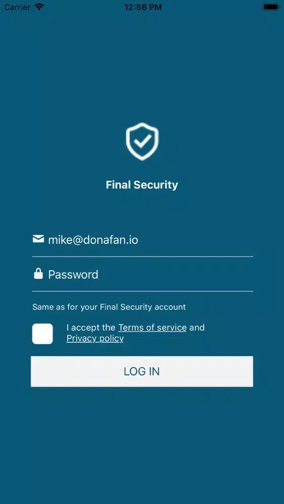 ภาพหน้าจอของ Final Security Vault