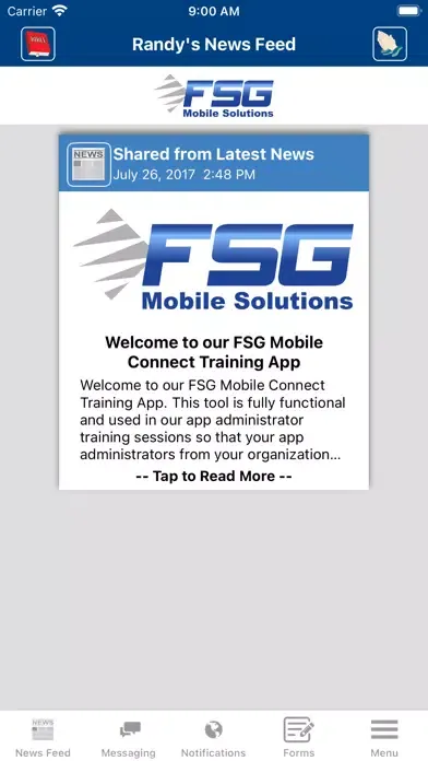 Capturas de pantalla de FSG Mobile Connect Training