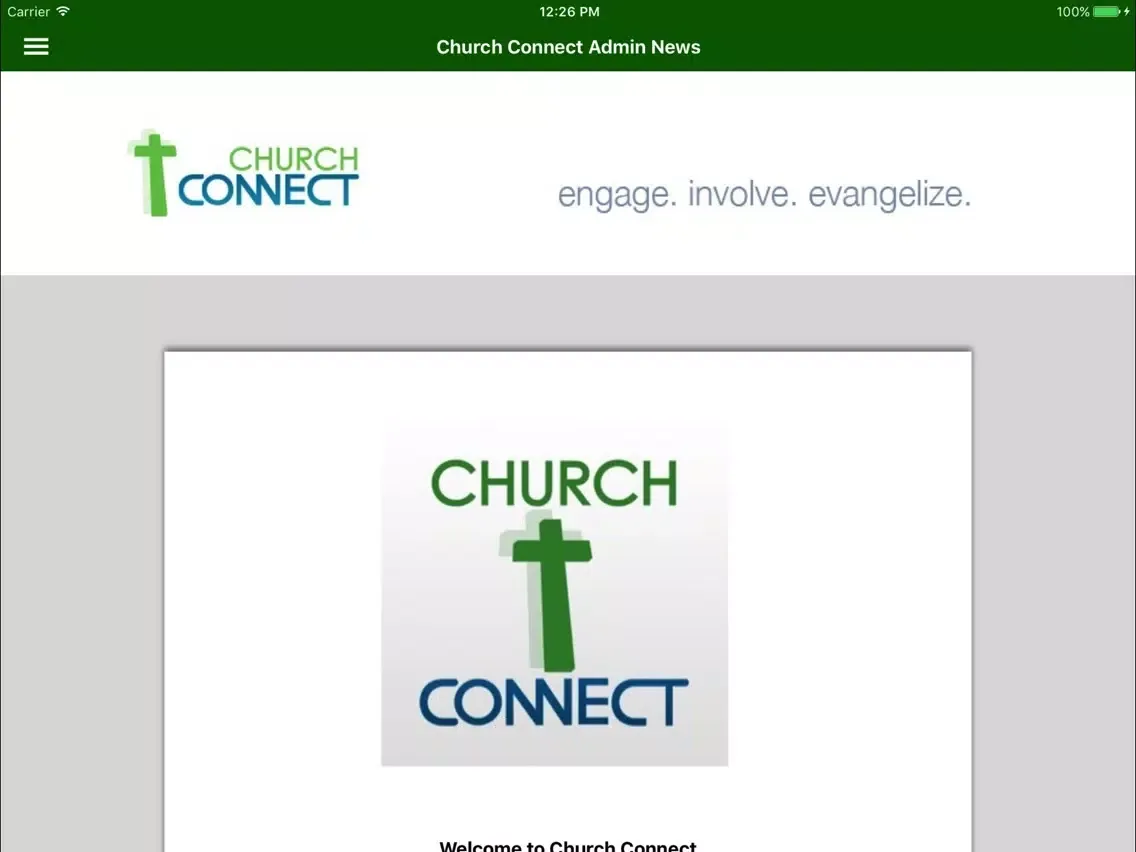 Church Connect iPad  Screenshots