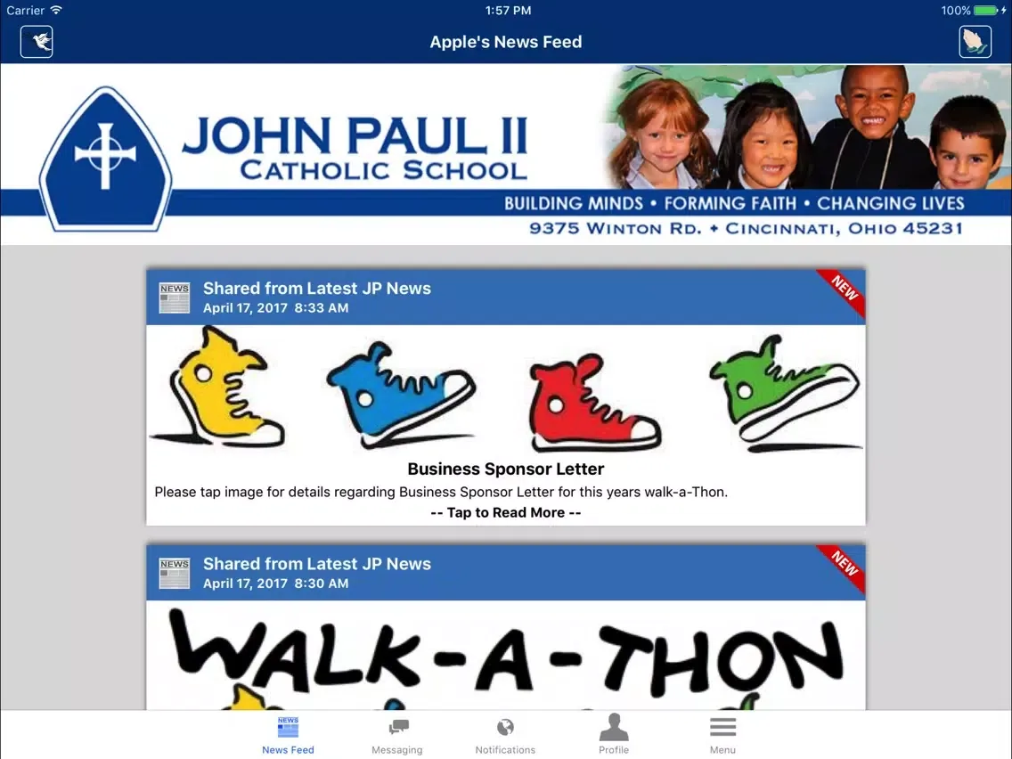 John Paul II Catholic School iPad  Ekran Görüntüleri