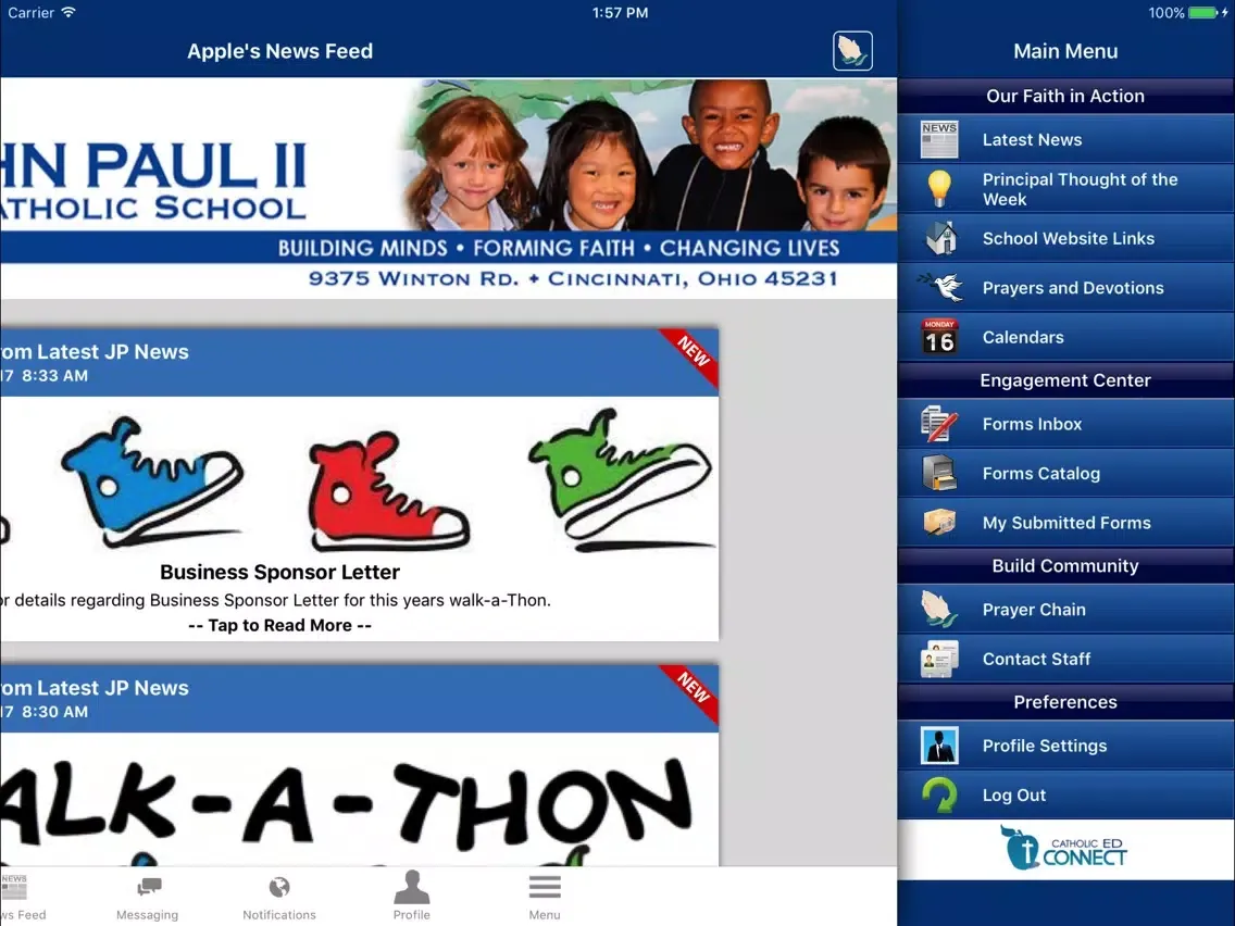 John Paul II Catholic School iPad  Ekran Görüntüleri