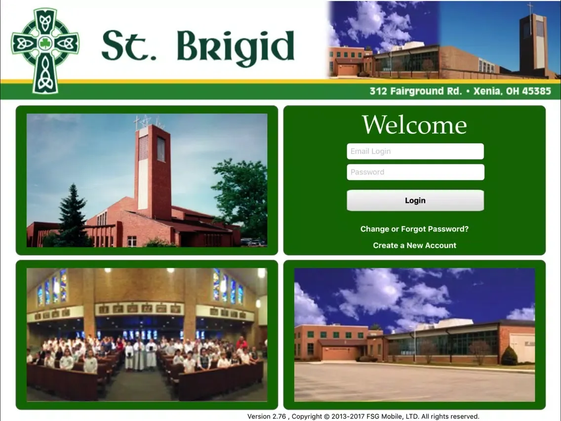 Zrzuty ekranu St. Brigid Catholic Parish iPad 