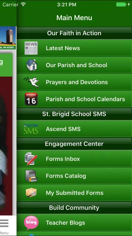 Zrzuty ekranu St. Brigid Catholic Parish