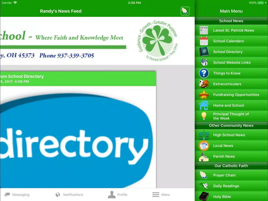 St. Patrick Catholic School iPad  Ekran Görüntüleri
