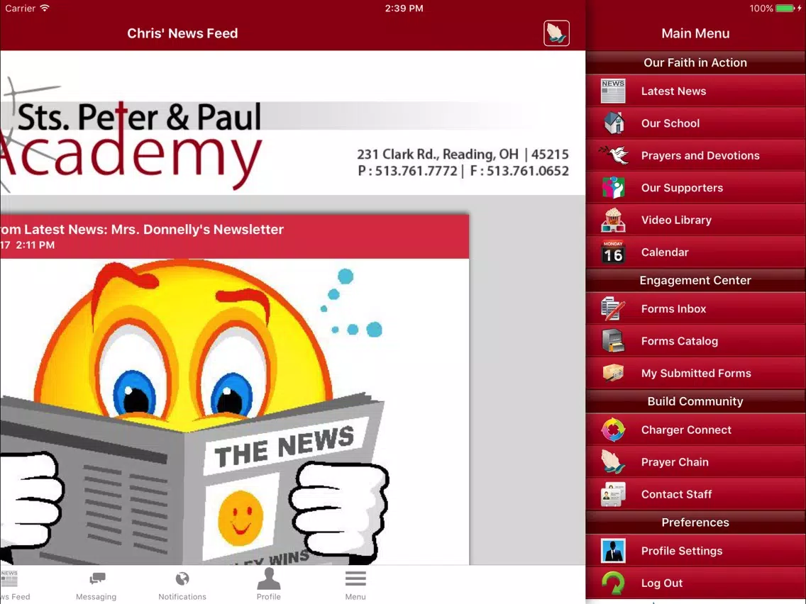 Sts. Peter and Paul Academy iPad  स्क्रीनशॉट