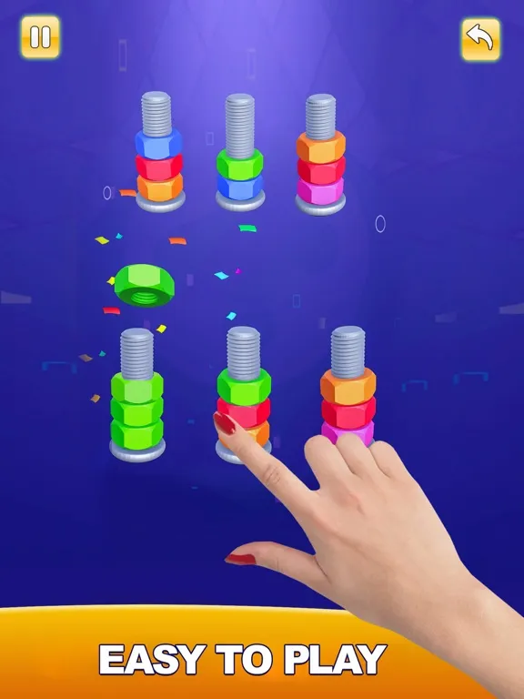 Zrzuty ekranu Nuts & Bolts Sorting Games 3D iPad 