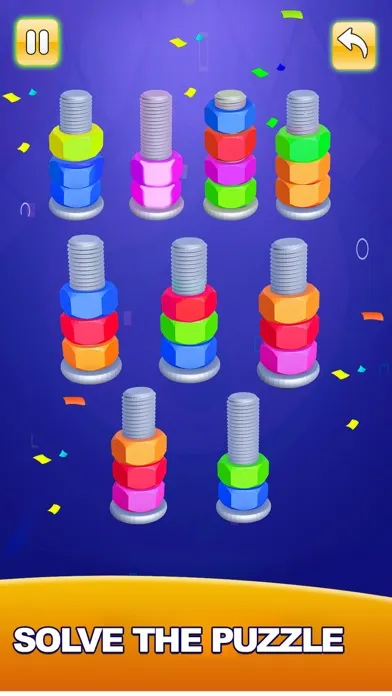 Zrzuty ekranu Nuts & Bolts Sorting Games 3D