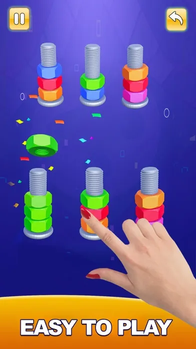 Zrzuty ekranu Nuts & Bolts Sorting Games 3D
