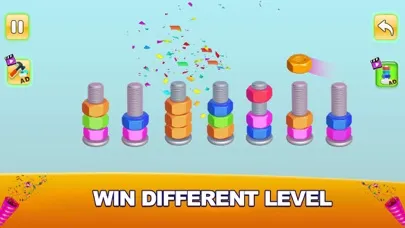Zrzuty ekranu Nuts & Bolts Sorting Games 3D