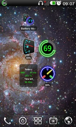 Tangkapan skrin Battery Monitor Widget