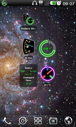 Tangkapan skrin Battery Monitor Widget