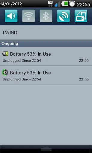 Tangkapan skrin Battery Monitor Widget