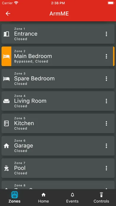 Capturas de tela do ArmME Security App