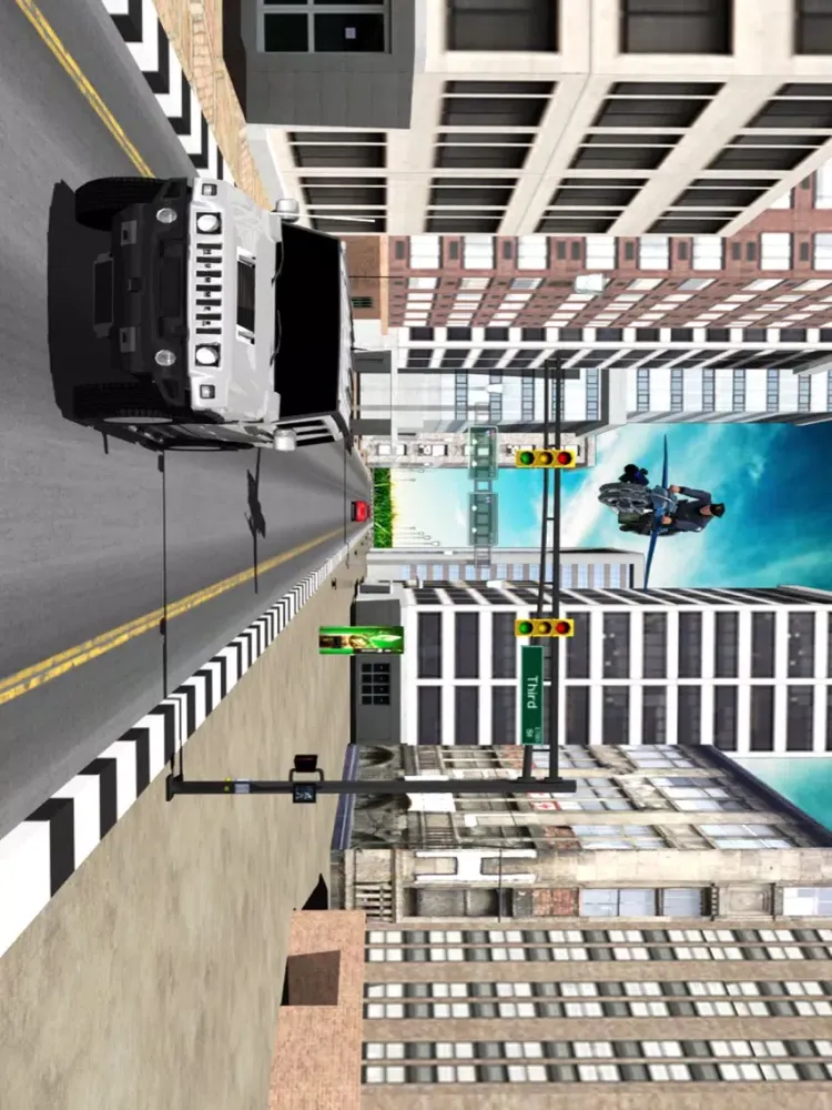 Captures d'écran de Futuristic Flying Police Bike iPad 