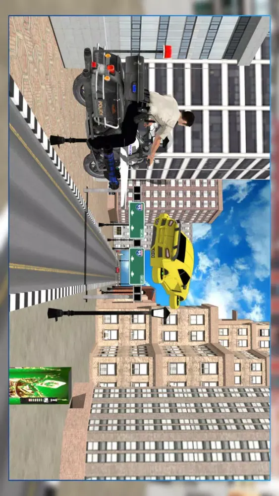 Captures d'écran de Futuristic Flying Police Bike