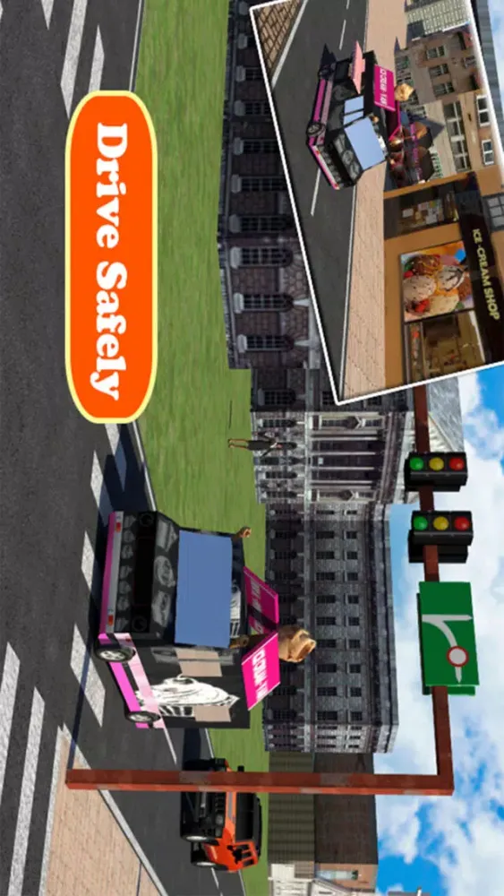 Captures d'écran de Ice Cream Delivery Van 3d