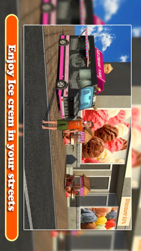 Captures d'écran de Ice Cream Delivery Van 3d