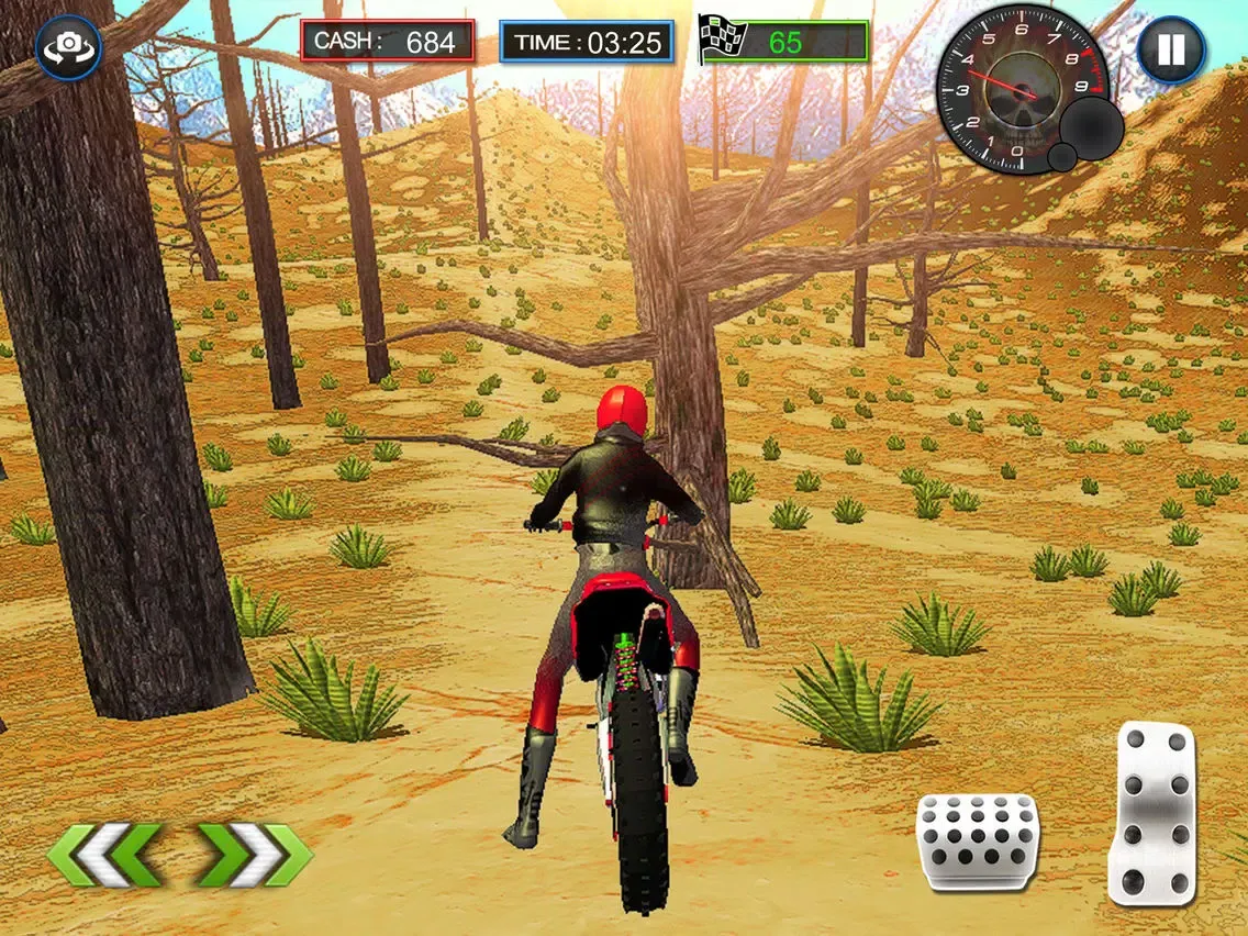 Tangkapan skrin Fast Desert Bike Rivals : Crazy Uphill Driver iPad 
