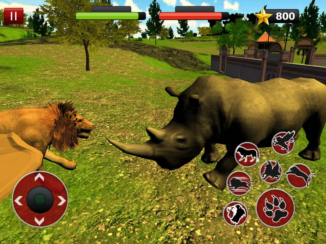 Capturas de pantalla de Flying Lion Simulator : Angry Wild Animal Fight iPad 