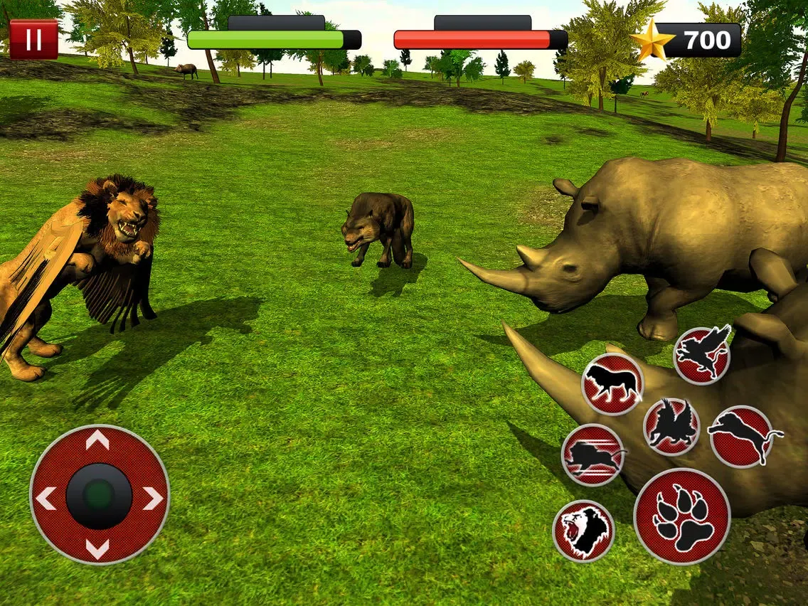 Capturas de pantalla de Flying Lion Simulator : Angry Wild Animal Fight iPad 