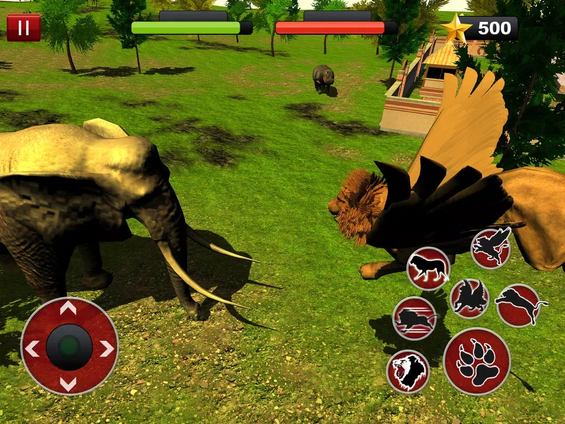 Capturas de pantalla de Flying Lion Simulator : Angry Wild Animal Fight iPad 