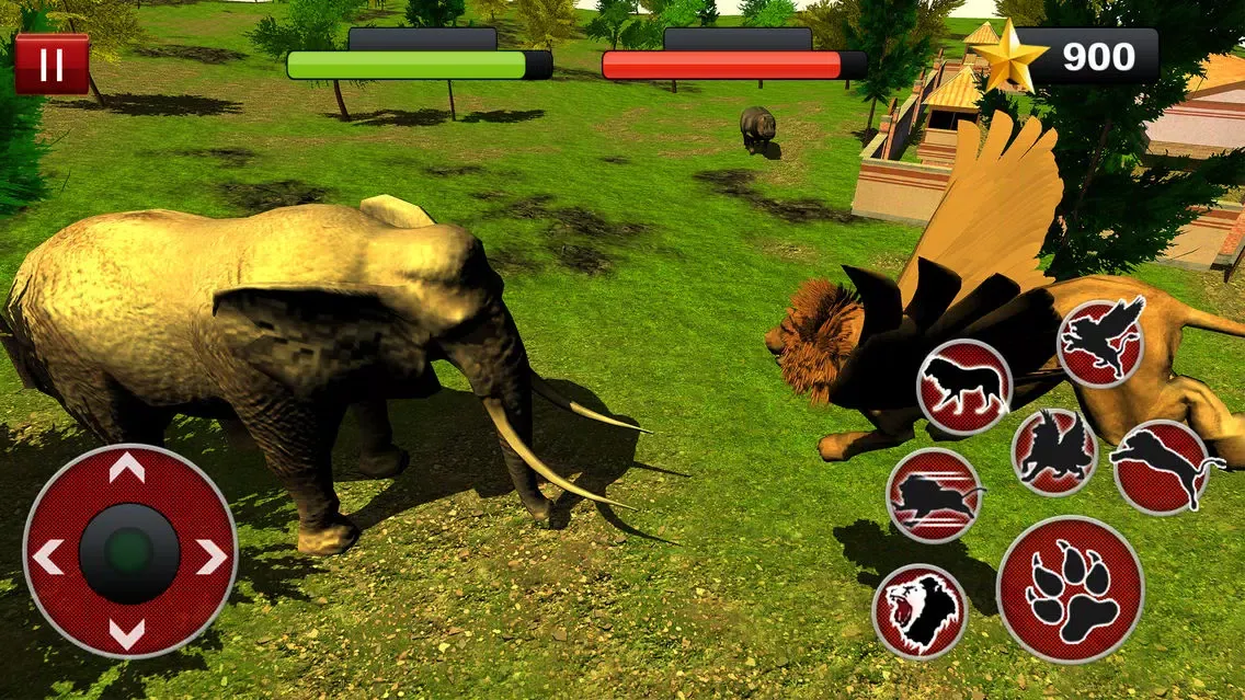 Capturas de pantalla de Flying Lion Simulator : Angry Wild Animal Fight