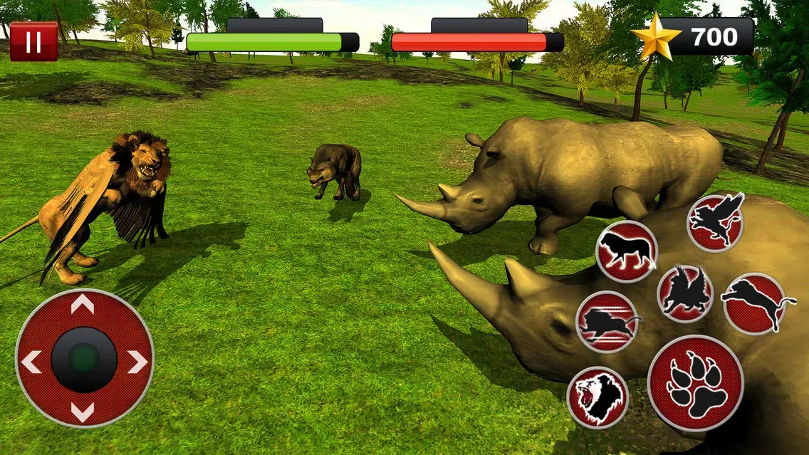 Capturas de pantalla de Flying Lion Simulator : Angry Wild Animal Fight