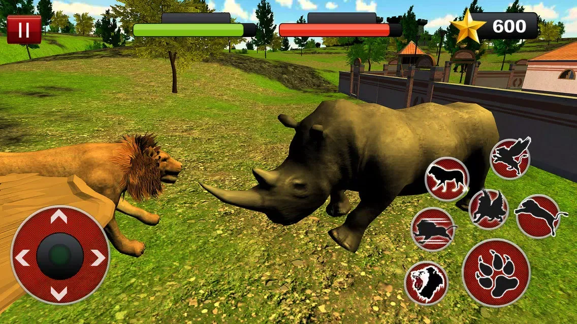 Capturas de pantalla de Flying Lion Simulator : Angry Wild Animal Fight