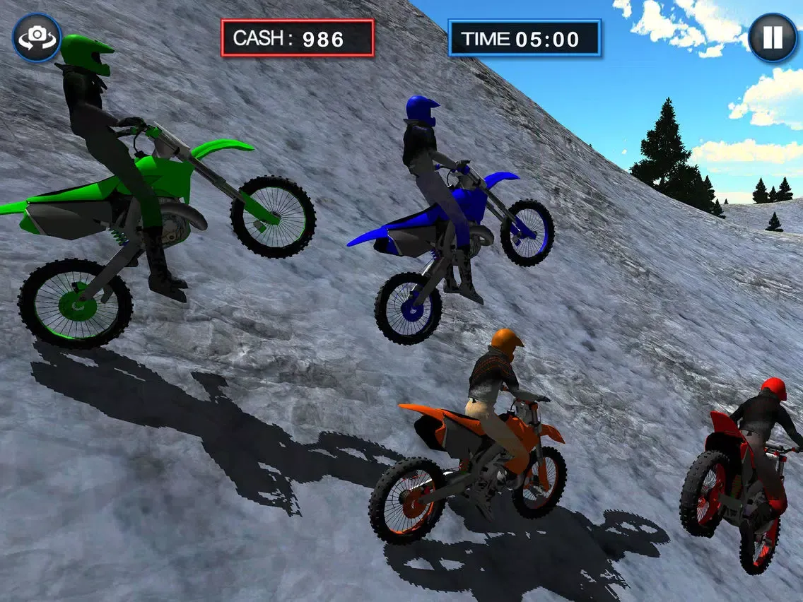 Скриншоты Bike Ride-r Frozen Highway Rally : Stunt Moto Free iPad 