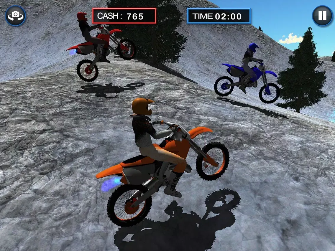 Скриншоты Bike Ride-r Frozen Highway Rally : Stunt Moto Free iPad 