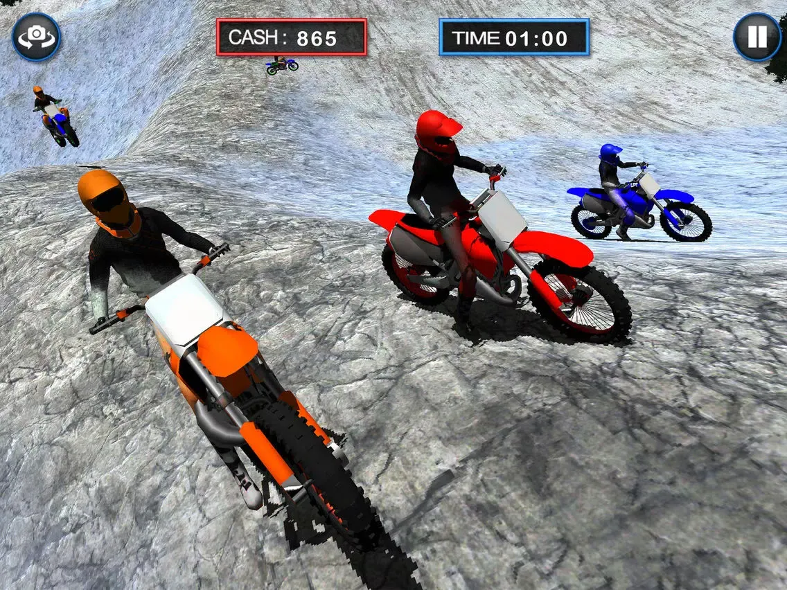 Скриншоты Bike Ride-r Frozen Highway Rally : Stunt Moto Free iPad 