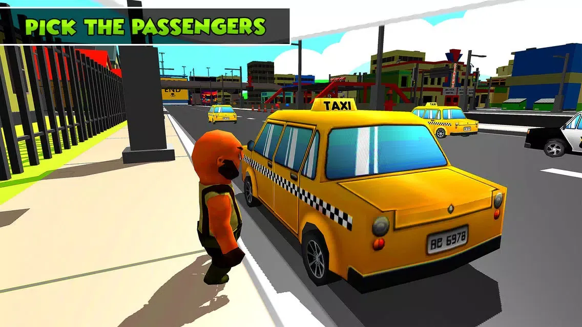 Captures d'écran de Taxi Drive-r Sim-ulator 3d: Real Crazy Cab 2017