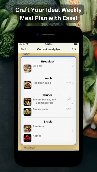 Captures d'écran de Meal Planner: Grocery List