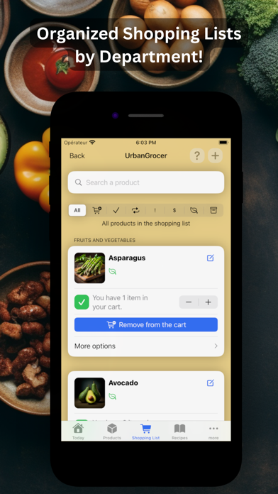Captures d'écran de Meal Planner: Grocery List
