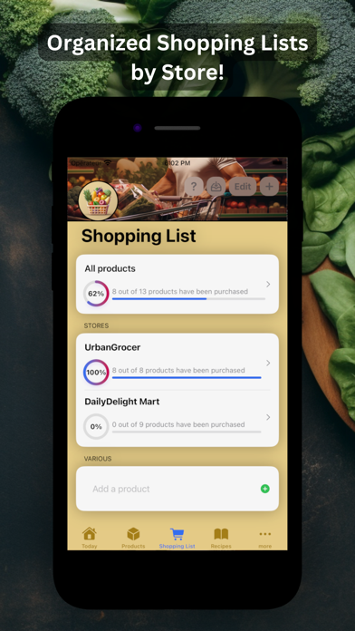 Captures d'écran de Meal Planner: Grocery List