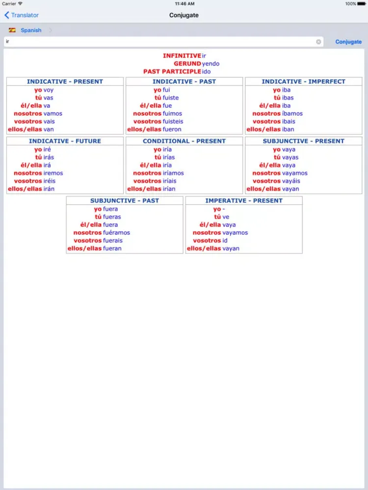 English/Spanish Dictionary iPad  سکرین شاٹس