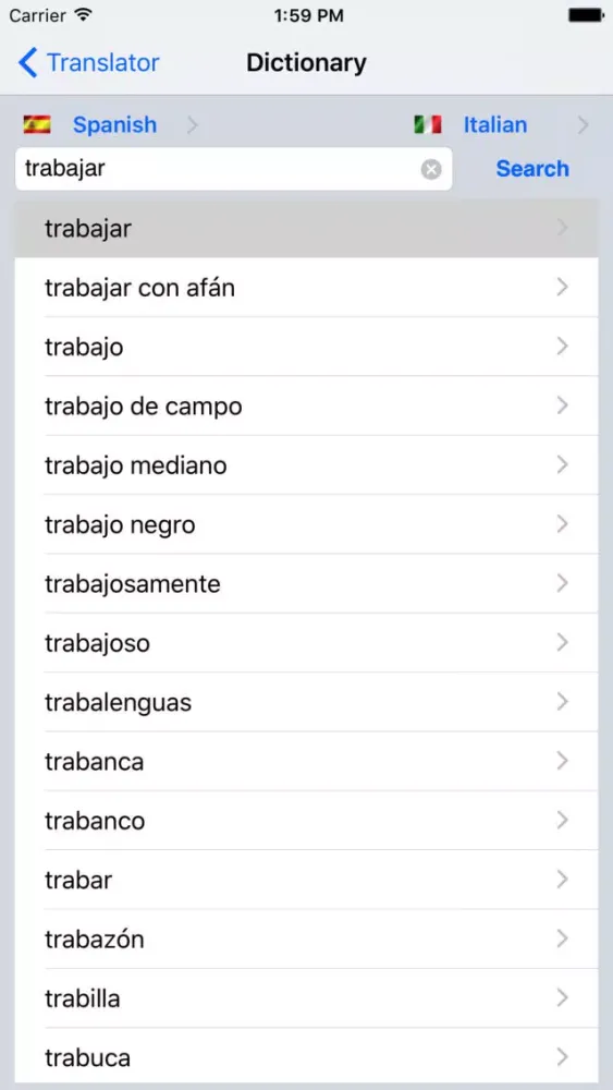 Screenshot di Offline Translator It-Es
