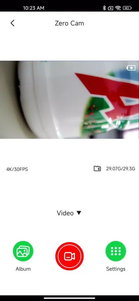Zrzuty ekranu Zero Cam